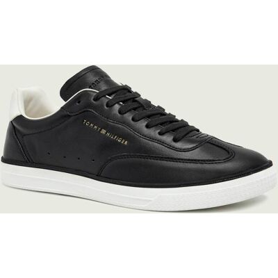 Tommy Hilfiger Skórzane sneakersy czarny 44 Tommy Hilfiger Skórzane sneakersy czarny 44