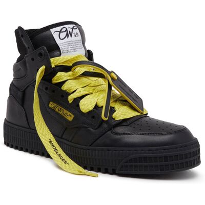 OFF-WHITE Skórzane sneakersy czarny 40 OFF-WHITE Skórzane sneakersy czarny 40