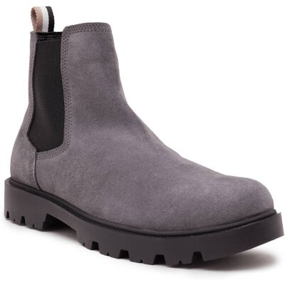 Boss BLACK Sztyblety Adley zamsz szary 41 Boss BLACK Sztyblety Adley zamsz szary 41