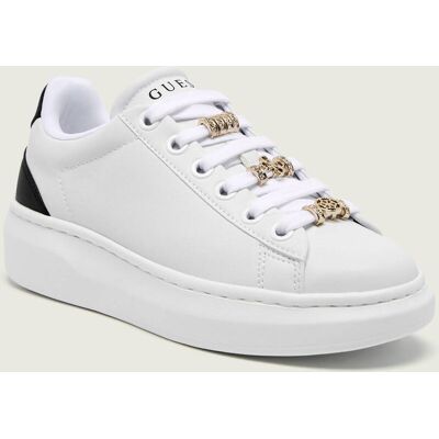 Guess Skórzane sneakersy FIONIA biały 39 Guess Skórzane sneakersy FIONIA biały 39