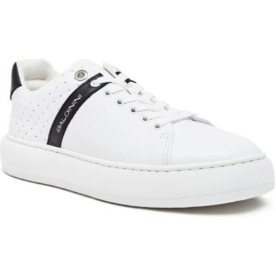 Baldinini Skórzane sneakersy biały 40 Baldinini Skórzane sneakersy biały 40