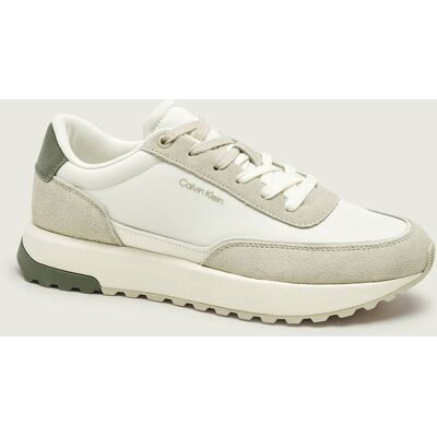 Calvin Klein Skórzane sneakersy zamsz ecru 43 Calvin Klein Skórzane sneakersy zamsz ecru 43