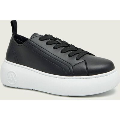Giorgio Armani Exchange Skórzane trampki czarny 37 Giorgio Armani Exchange Skórzane trampki czarny 37