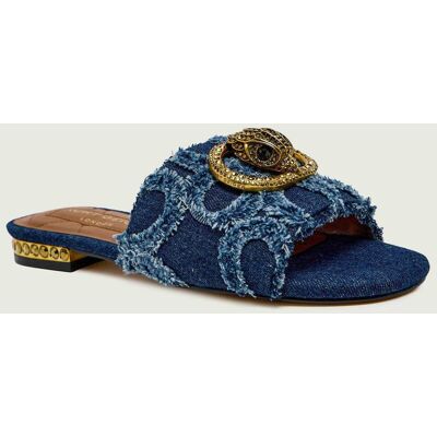 Kurt Geiger Jeansowe klapki CHELSEA granatowy 41 Kurt Geiger Jeansowe klapki CHELSEA granatowy 41