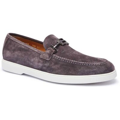 Baldinini Loafersy zamsz szary 44 Baldinini Loafersy zamsz szary 44