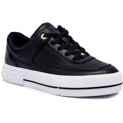 Michael Kors Skórzane sneakersy AURORA czarny 39 Michael Kors Skórzane sneakersy AURORA czarny 39
