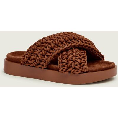 INUIKII Klapki WOVEN zamsz brązowy 37 INUIKII Klapki WOVEN zamsz brązowy 37