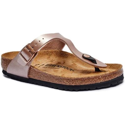 Birkenstock Japonki Gizeh Regular fit z dodatkiem skóry różowy 36 Birkenstock Japonki Gizeh Regular fit z dodatkiem skóry różowy 36