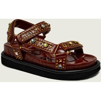 Kurt Geiger Skórzane sandały ORSON brązowy 38 Kurt Geiger Skórzane sandały ORSON brązowy 38