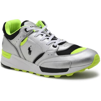 Polo Ralph Lauren Skórzane sneakersy srebrny 40 Polo Ralph Lauren Skórzane sneakersy srebrny 40