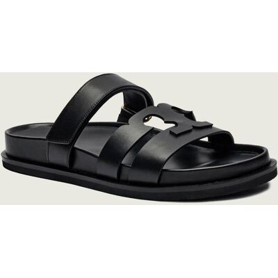 TORY BURCH Skórzane klapki INES czarny 36 TORY BURCH Skórzane klapki INES czarny 36