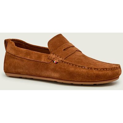 Tommy Hilfiger Mokasyny DRIVER zamsz brązowy 42 Tommy Hilfiger Mokasyny DRIVER zamsz brązowy 42