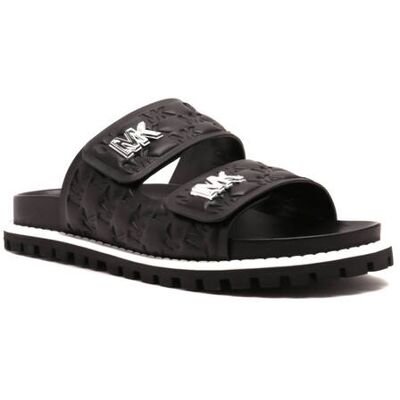 Michael Kors Klapki STARK SLIDE z dodatkiem skóry czarny 36 Michael Kors Klapki STARK SLIDE z dodatkiem skóry czarny 36