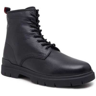 HUGO Skórzane buty Ryan czarny 44 HUGO Skórzane buty Ryan czarny 44