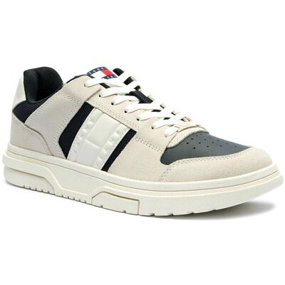 Tommy Jeans Skórzane sneakersy beżowy 42 Tommy Jeans Skórzane sneakersy beżowy 42