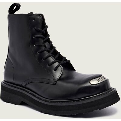 Kenzo Skórzane buty wysokie czarny 45 Kenzo Skórzane buty wysokie czarny 45