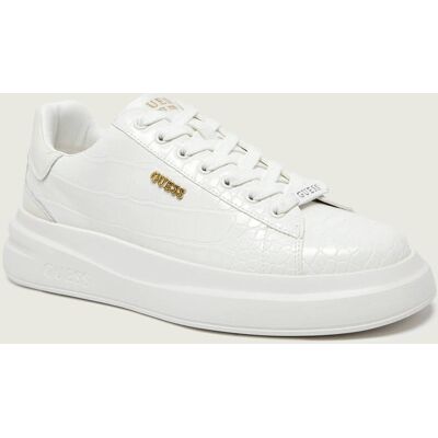 Guess Sneakersy ELBA z dodatkiem skóry biały 44 Guess Sneakersy ELBA z dodatkiem skóry biały 44