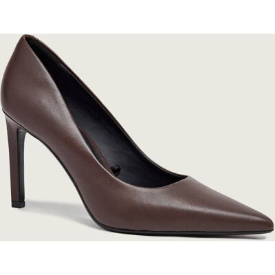 Calvin Klein Skórzane szpilki ESS STILETTO 90 brązowy 36 Calvin Klein Skórzane szpilki ESS STILETTO 90 brązowy 36