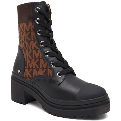 Michael Kors Skórzane botki BREA brązowy 38 Michael Kors Skórzane botki BREA brązowy 38