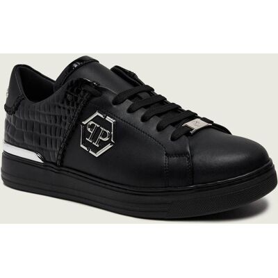 Philipp Plein Skórzane sneakersy ICON czarny 42 Philipp Plein Skórzane sneakersy ICON czarny 42