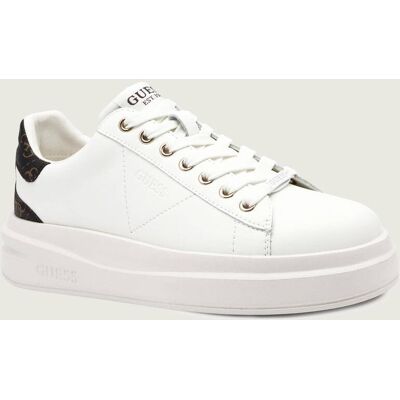 Guess Skórzane sneakersy ELBINA biały 41 Guess Skórzane sneakersy ELBINA biały 41