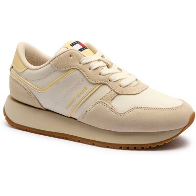 Tommy Jeans Sneakersy zamsz beżowy 38 Tommy Jeans Sneakersy zamsz beżowy 38