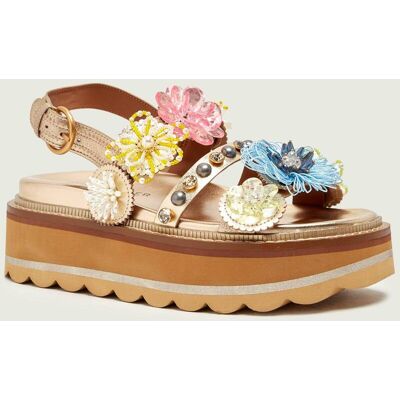Kurt Geiger Skórzane sandały OCTAVIA złoty 36 Kurt Geiger Skórzane sandały OCTAVIA złoty 36