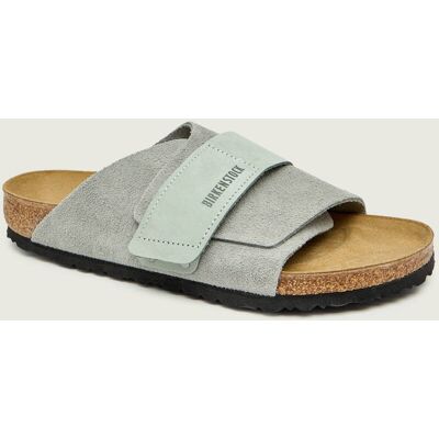 Birkenstock Klapki Kyoto regular fit zamsz szary 44 Birkenstock Klapki Kyoto regular fit zamsz szary 44