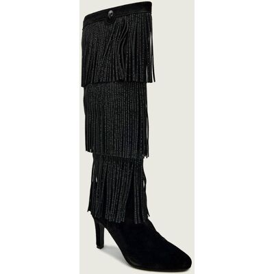 Kurt Geiger Kozaki na szpilce SHOREDITCH zamsz czarny 38 Kurt Geiger Kozaki na szpilce SHOREDITCH zamsz czarny 38