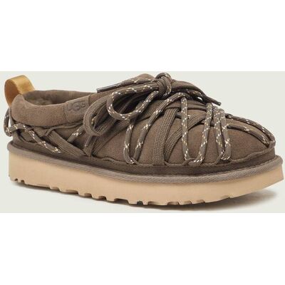 UGG Mule TASMAN LACE zamsz z dodatkiem wełny beżowy 38 UGG Mule TASMAN LACE zamsz z dodatkiem wełny beżowy 38