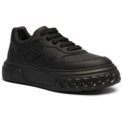 Casadei Skórzane sneakersy czarny 36 Casadei Skórzane sneakersy czarny 36