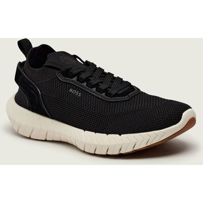 BLACK Sneakersy BOSS-MOTION_Slon_kns zamsz czarny 42 BLACK Sneakersy BOSS-MOTION_Slon_kns zamsz czarny 42