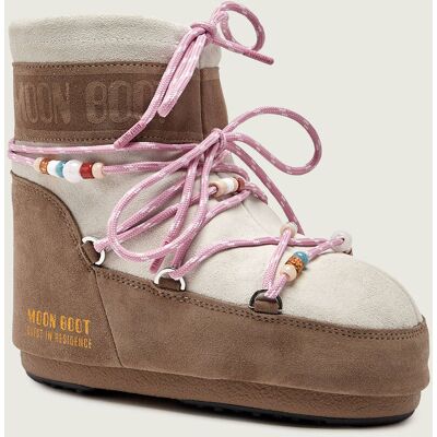 Moon Boot Śniegowce ICON LOW SUEDE BEADS Moon Boot x Guest in Residence zamsz beżowy 39/41 Moon Boot Śniegowce ICON LOW SUEDE BEADS Moon Boot x Guest in Residence zamsz beżowy 39/41