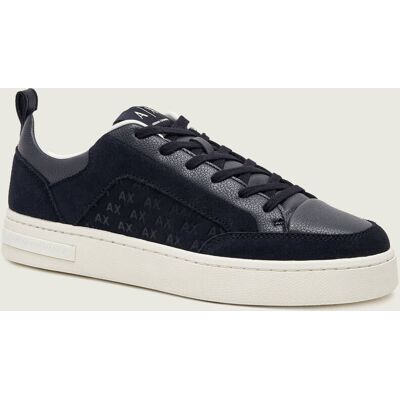 Giorgio Armani Exchange Skórzane sneakersy zamsz granatowy 40 Giorgio Armani Exchange Skórzane sneakersy zamsz granatowy 40