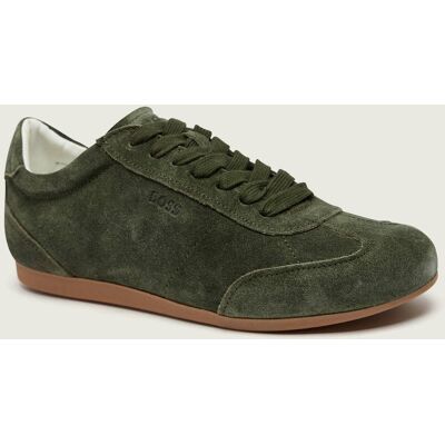 Boss BLACK Sneakersy Solenne_Tenn_sd zamsz oliwkowy 38 Boss BLACK Sneakersy Solenne_Tenn_sd zamsz oliwkowy 38