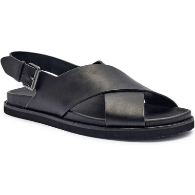 Polo Ralph Lauren Skórzane sandały czarny 40 Polo Ralph Lauren Skórzane sandały czarny 40