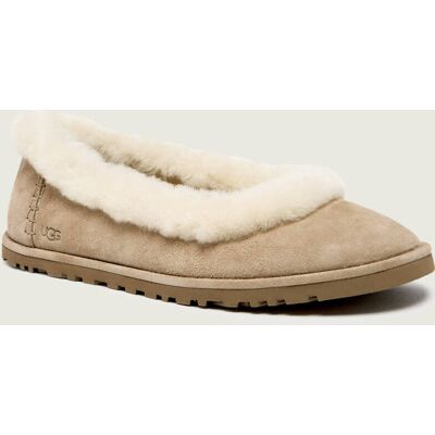 UGG Baleriny ZORA shearling zamsz z dodatkiem wełny beżowy 39 UGG Baleriny ZORA shearling zamsz z dodatkiem wełny beżowy 39