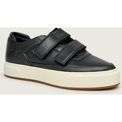 Calvin Klein Skórzane sneakersy CUPSOLE 2STRAPS czarny 41 Calvin Klein Skórzane sneakersy CUPSOLE 2STRAPS czarny 41