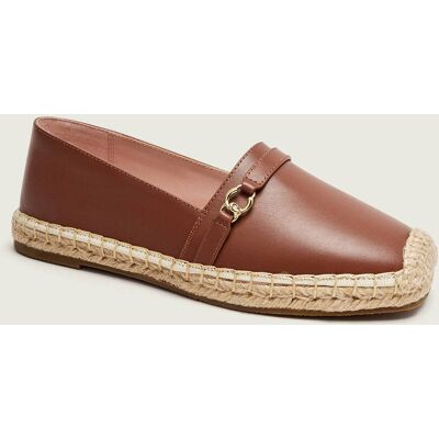Skórzane espadryle COCCINELLE C-EASY brązowy 36 Skórzane espadryle COCCINELLE C-EASY brązowy 36