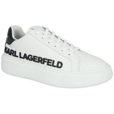 Karl Lagerfeld Trampki MAXI KUP z dodatkiem skóry biały 36 Karl Lagerfeld Trampki MAXI KUP z dodatkiem skóry biały 36