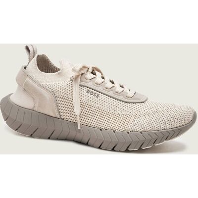 BLACK Sneakersy BOSS-MOTION_Slon_kns zamsz beżowy 41 BLACK Sneakersy BOSS-MOTION_Slon_kns zamsz beżowy 41