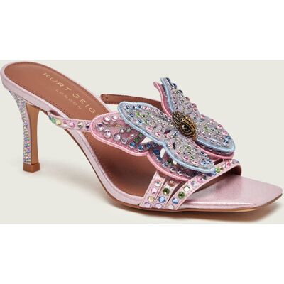 Kurt Geiger Klapki na szpilce BIG BUTTERFLY różowy 37 Kurt Geiger Klapki na szpilce BIG BUTTERFLY różowy 37