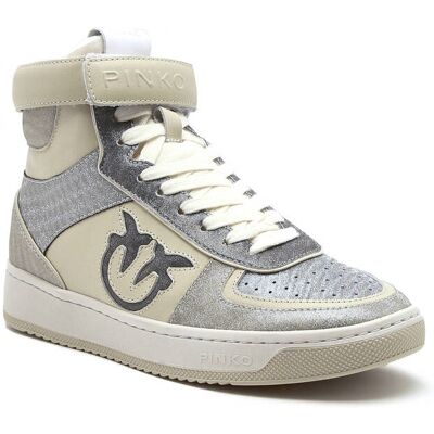 Pinko Sneakersy OCCITANIA z dodatkiem skóry biały 36 Pinko Sneakersy OCCITANIA z dodatkiem skóry biały 36