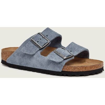 Birkenstock Klapki Arizona zamsz narrow fit niebieski 37 Birkenstock Klapki Arizona zamsz narrow fit niebieski 37