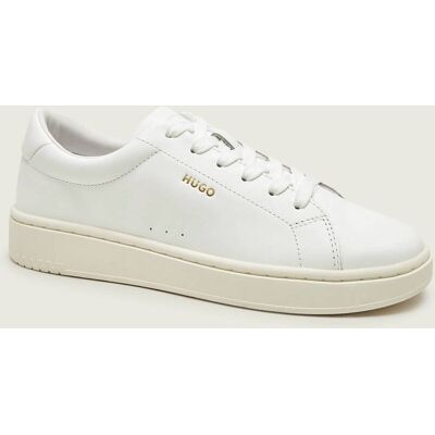 HUGO Skórzane sneakersy Neston_tenn_lt biały 45 HUGO Skórzane sneakersy Neston_tenn_lt biały 45