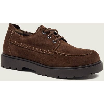 Birkenstock Loafersy Highwood Moc Lace Low zamsz narrow fit brązowy 38 Birkenstock Loafersy Highwood Moc Lace Low zamsz narrow fit brązowy 38