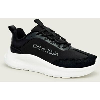 Calvin Klein Sneakersy LIGHT EVA RUNNER zamsz czarny 37 Calvin Klein Sneakersy LIGHT EVA RUNNER zamsz czarny 37