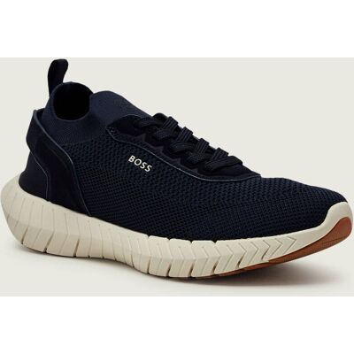 BLACK Sneakersy BOSS-MOTION_Slon_kns zamsz granatowy 44 BLACK Sneakersy BOSS-MOTION_Slon_kns zamsz granatowy 44