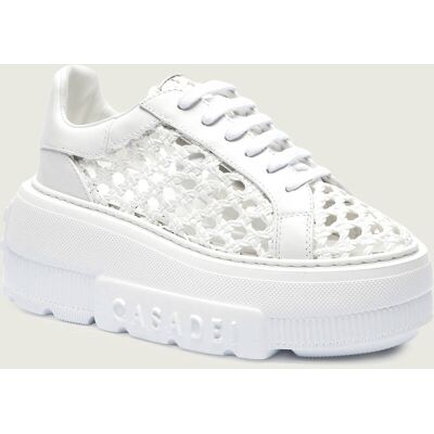 Casadei Skórzane sneakersy biały 40,5 Casadei Skórzane sneakersy biały 40,5