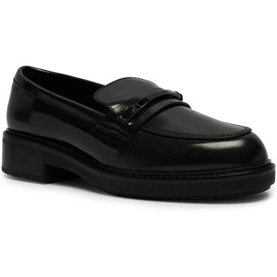 Calvin Klein Skórzane loafersy czarny 39 Calvin Klein Skórzane loafersy czarny 39